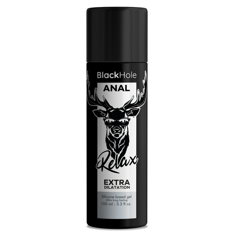 Lubricante anal de silicona con efecto relajante para una dilatación suave BLACK HOLE