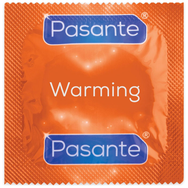 Preservativos Pasante con efecto calor, estriados, 144 unidades