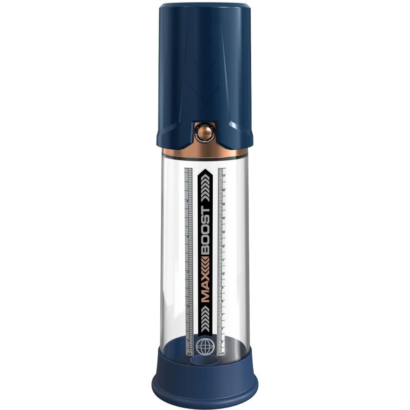 Bomba de vacío para el pene PUMP WORX Max Boost, azul