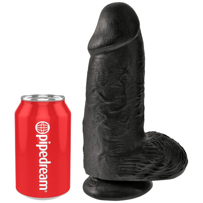 Dildo para arnés KING COCK Chubby, negro