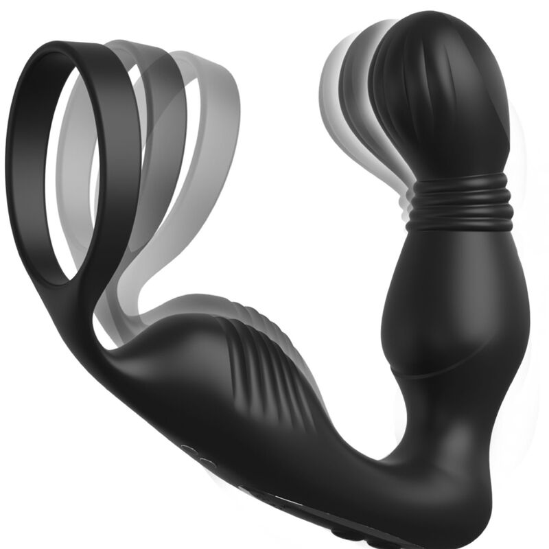 Vibrador prostático con función de ordeño y estimulación del perineo de silicona PIPEDREAMS