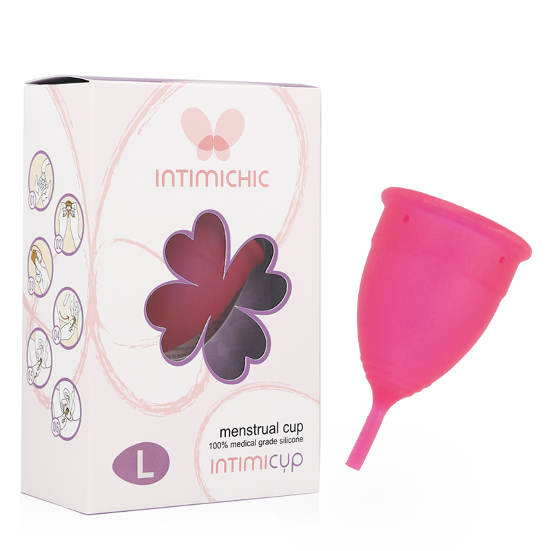 Copa menstrual INTIMICHIC de silicona médica, talla L