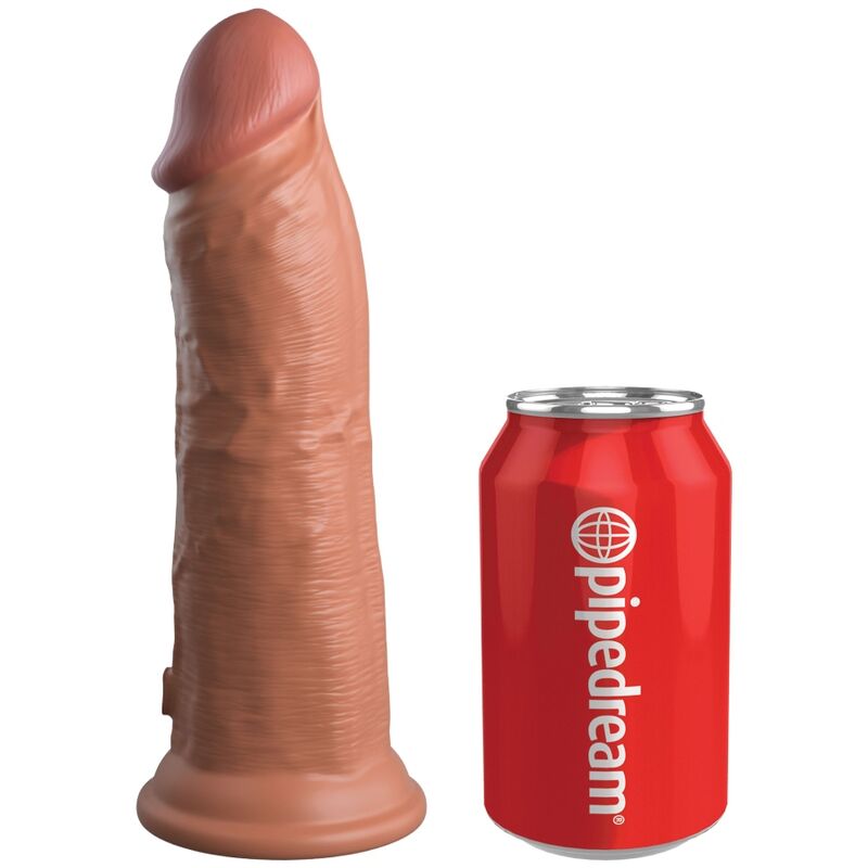 Dildo realista de silicona KING COCK Elite, color caramelo