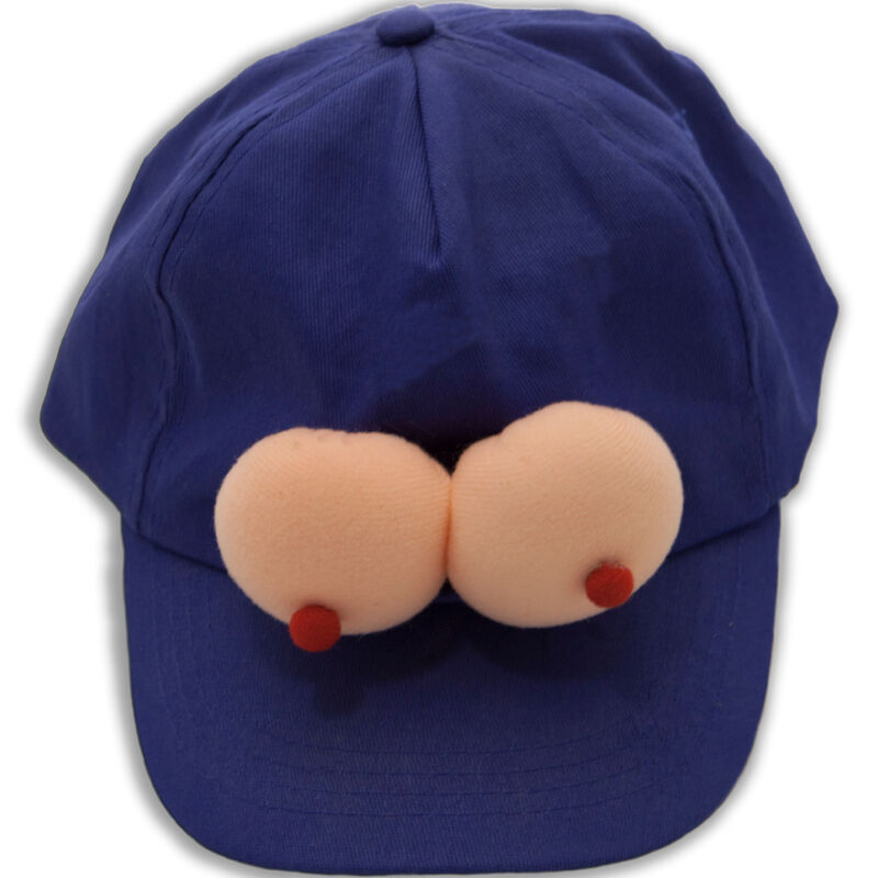 Gorra azul DIABLO PICANTE con pechos