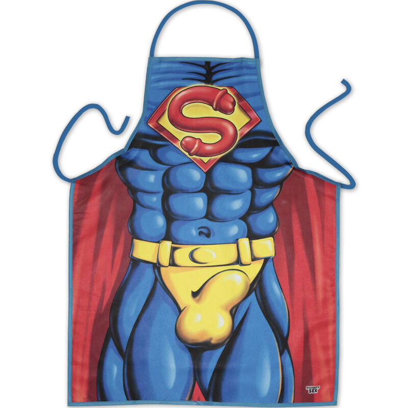 Delantal Diablo Picante Super Penis con diseño erótico