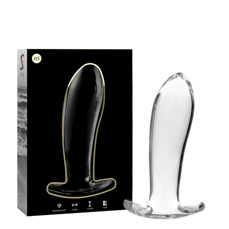 NEBULA SERIES BY IBIZA Model 5 Plug anal de vidrio de borosilicato