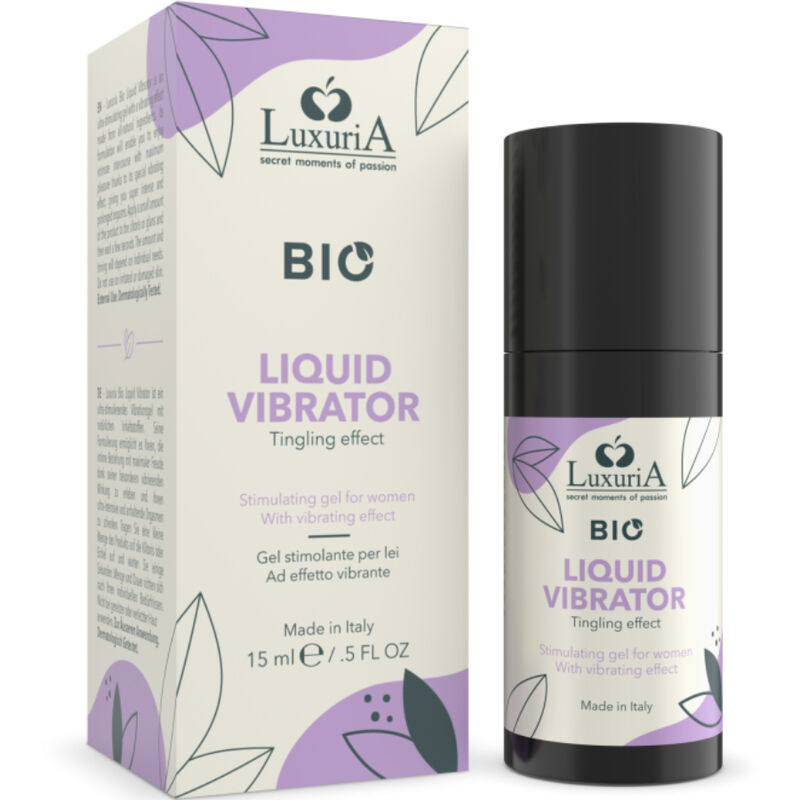 Gel estimulante íntimo Intimateline Luxuria Bio con efecto vibratorio