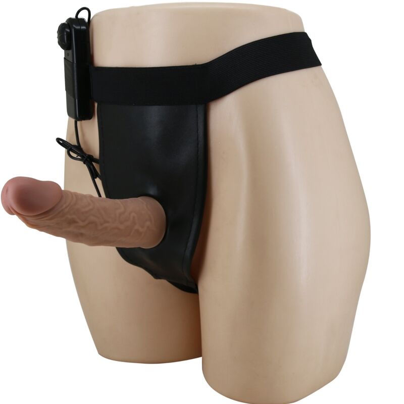 Set de arnés con dildo vibrador ajustable Pretty Love