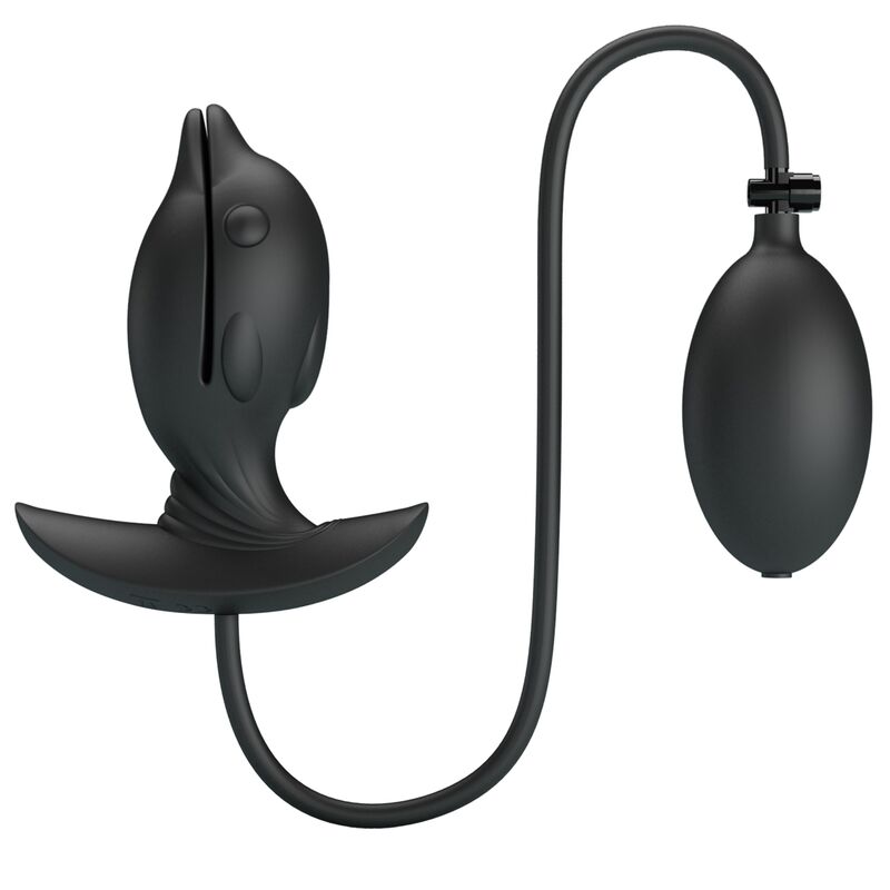 Plug anal hinchable con vibración Pretty Love Delfin
