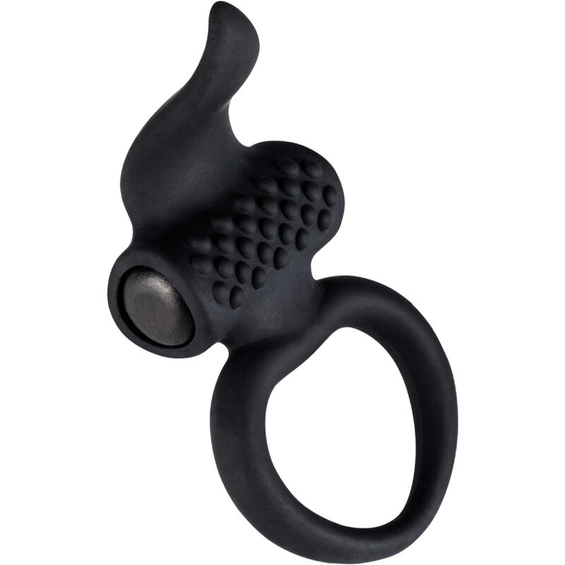 Anillo vibrador para el pene con estimulador en forma de lengua para orgasmos intensos en pareja ADRIEN LASTIC