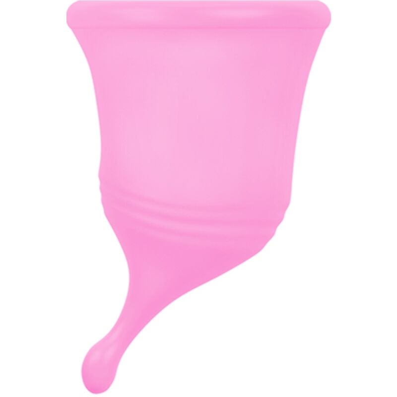 Copa menstrual talla L de silicona platino para llevar hasta 12 h con comodidad FEMINTIMATE