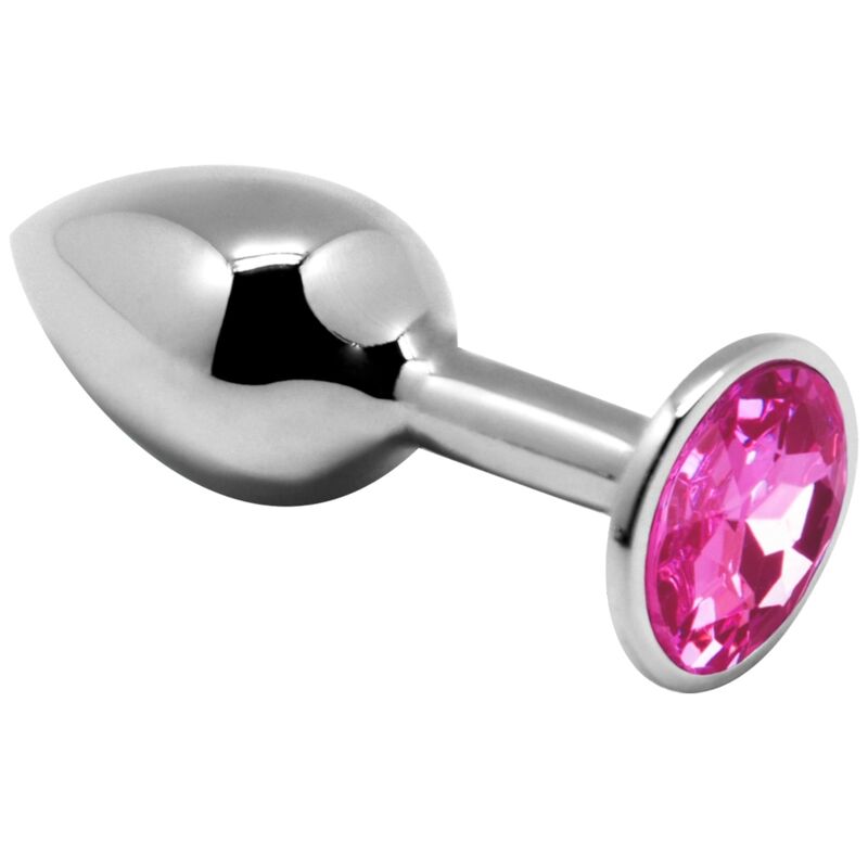 Plug anal grande de metal con cristal para una dilatación intensa ALIVE