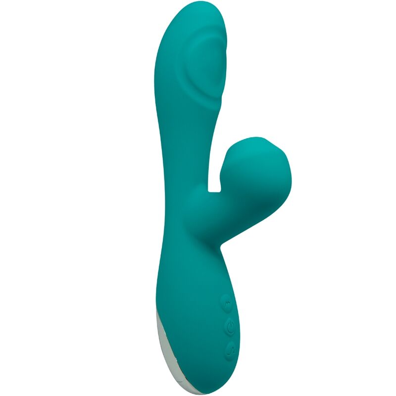 Vibrador de punto G y clítoris con función de succión, azul cielo ALIVE