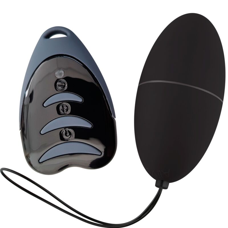 Huevo vibrador con mando a distancia para disfrutar con discreción en negro ALIVE