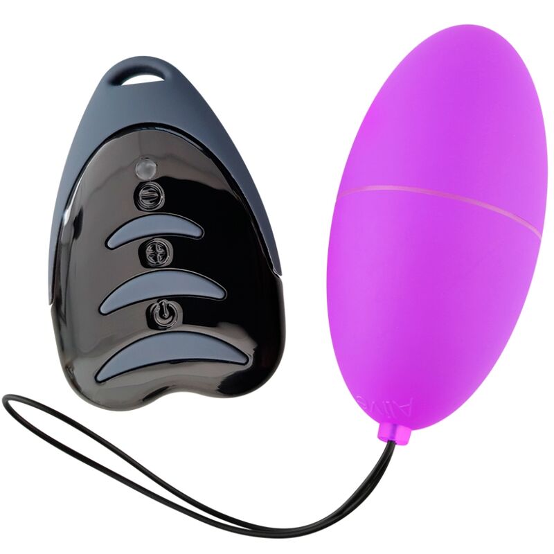 Huevo vibrador con mando a distancia y 10 programas, violeta ALIVE