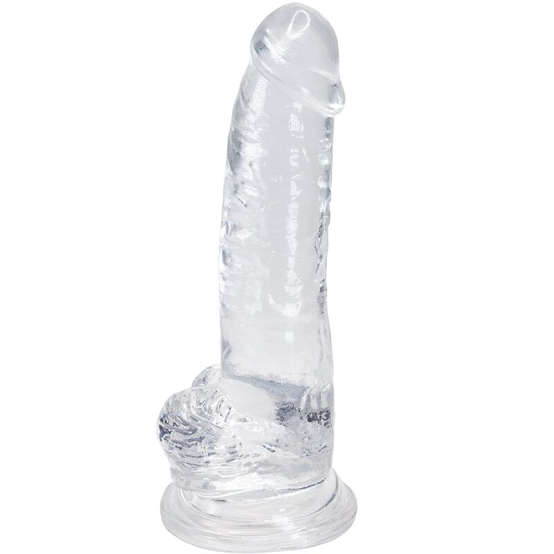 Dildo realista transparente de 20,6 cm para una estimulación intensa ALIVE