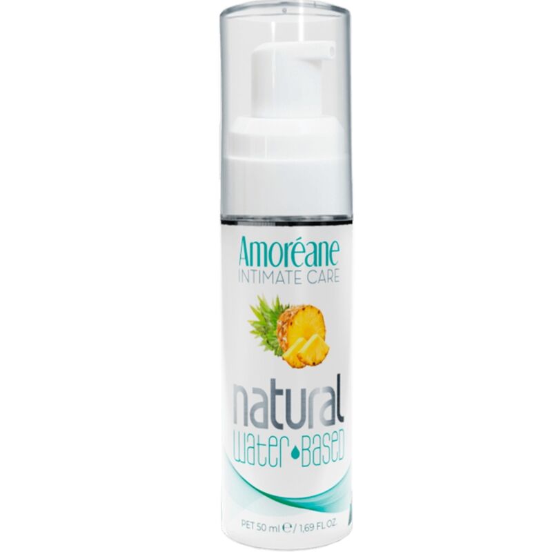 Lubricante de base acuosa con aroma a piña para la sequedad 50 ml AMOREANE