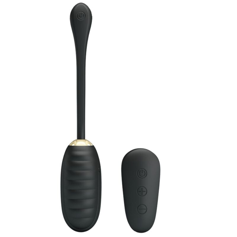 Pretty Love Doreen huevo vibrador con mando a distancia, negro