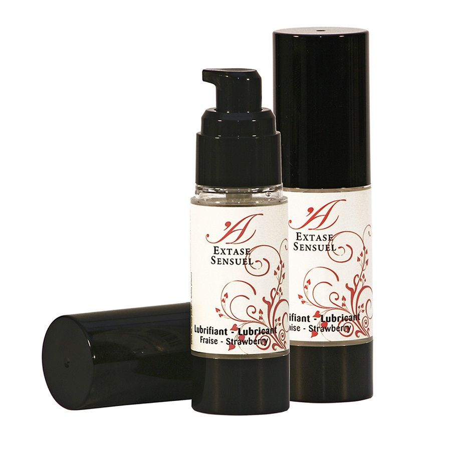 Lubricante Extase Sensual con sabor a fresa, 30 ml