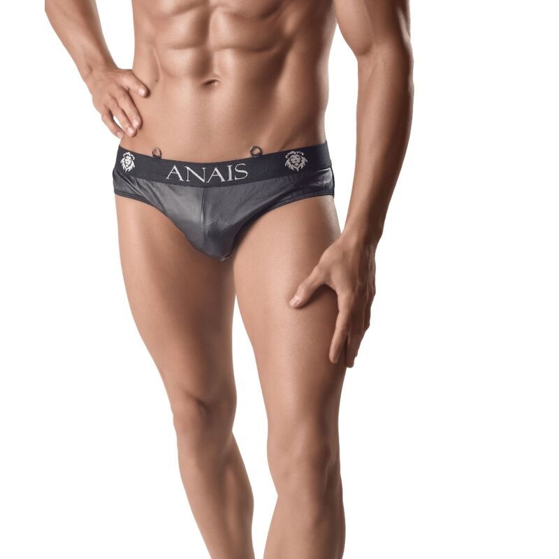 Slip de hombre de efecto piel y rejilla con cintura cómoda para el día a día y las fiestas ANAIS
