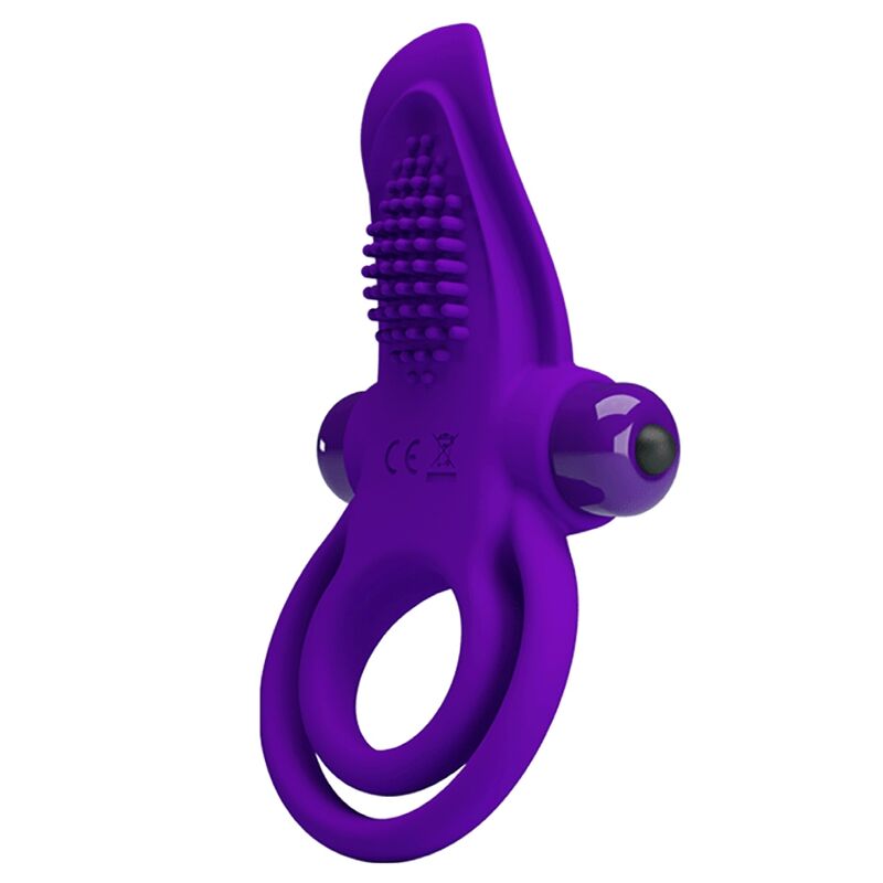 Anillo vibrador para el pene Pretty Love, violeta oscuro