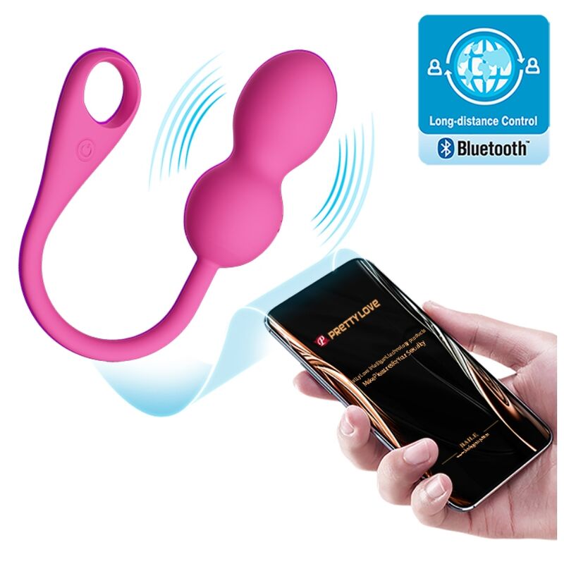 Vibrador de bolas chinas Pretty Love Elvira con control por app