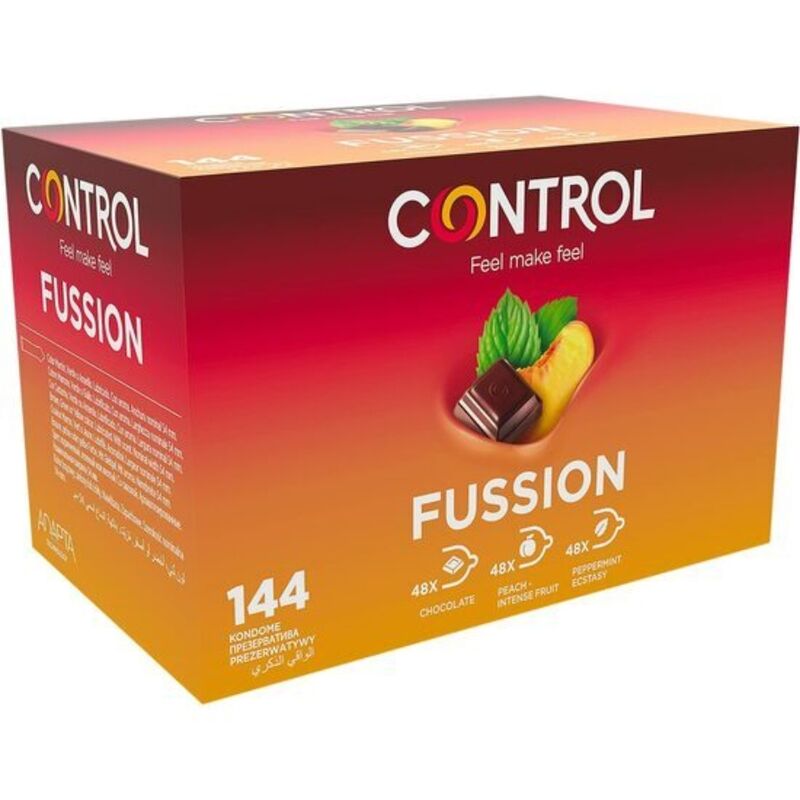 Preservativos con sabor CONTROL Adapta Fussion, 144 unidades