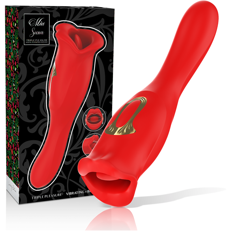 Vibrador de clítoris MIA Siena con vibración y función de mordisqueo