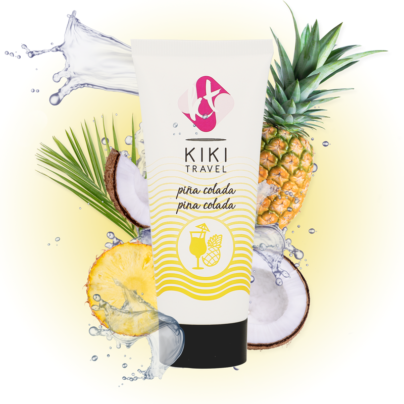 Gel lubricante KIKÍ Travel con sabor a piña colada, 50 ml