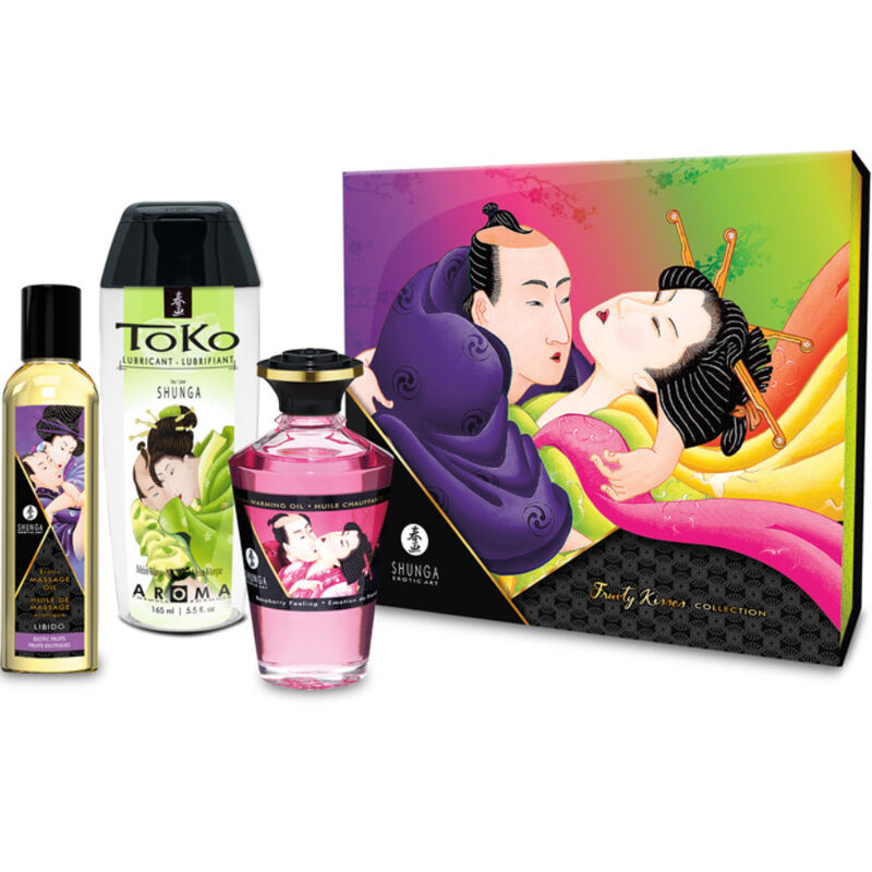 Set de regalo de masaje Shunga Fruity Kisses