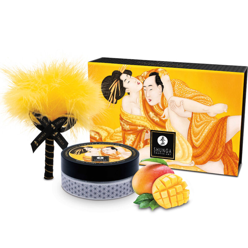 Polvos de masaje Shunga Body Power con aroma a mango, 75 g
