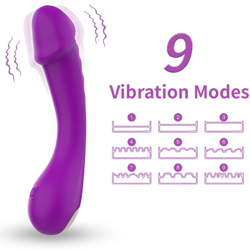 ARMONY Vibrador de punto G de silicona, lila