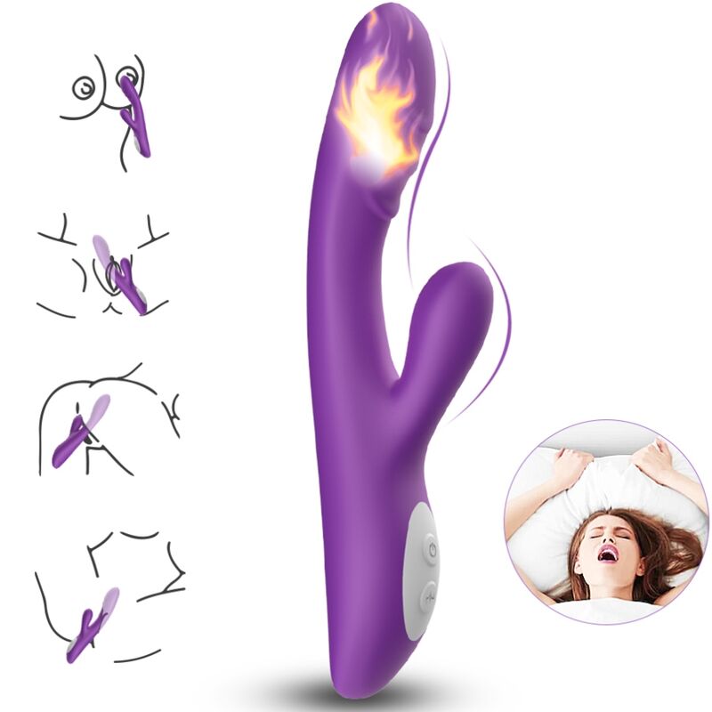 Vibrador de punto G ARMONY Spark con función de calor, lila
