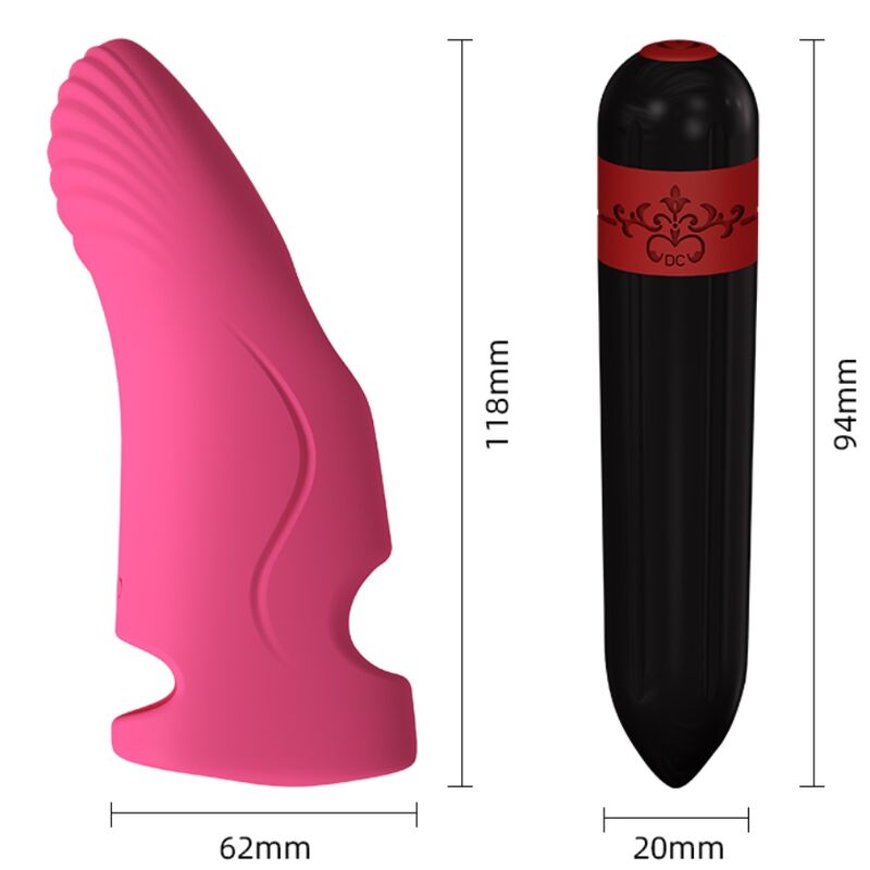 Minivibrador de dedo ARMONY Aurora, fucsia