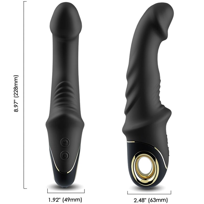 Vibrador ARMONY Joyblade con anillo para el dedo, negro