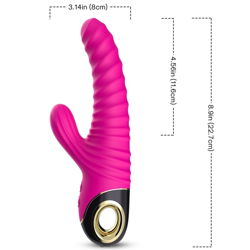 Vibrador de conejito ARMONY Eternity de silicona, fucsia