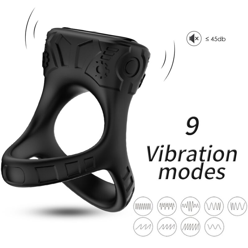 Anillo vibrador para pene ARMONY con forma de Y