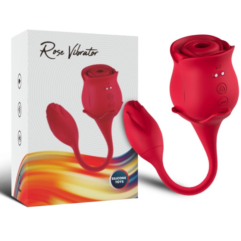 ARMONY estimulador por ondas de presión con vibrador en forma de rosa