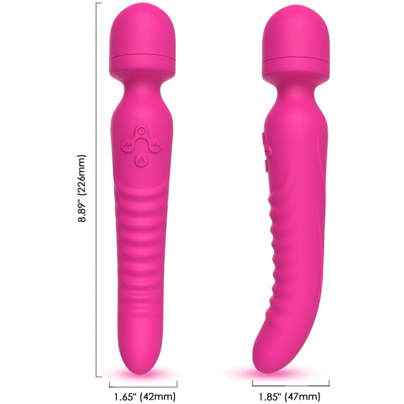 Vibrador de clítoris ARMONY Mission con función de calor, fucsia