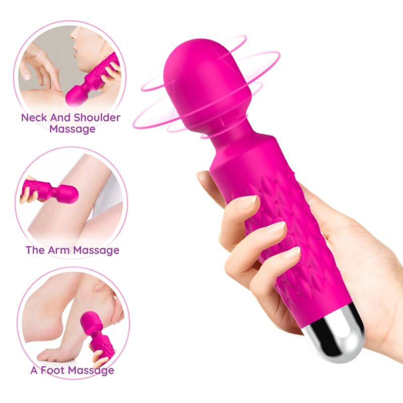 Vibrador de clítoris ARMONY Postman con cabezal flexible, fucsia
