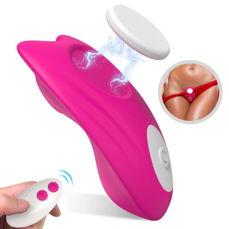 Vibrador de clítoris portátil ARMONY Butterfly con clip magnético