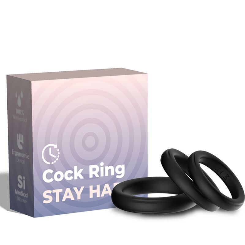 ARMONY Triple Silicone Ring Luminous, anillo para el pene de tres piezas sin vibración
