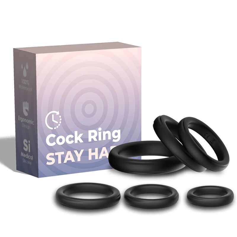 ARMONY FOR HIM Lock Rings: anillos para el pene sin vibración, set de 6