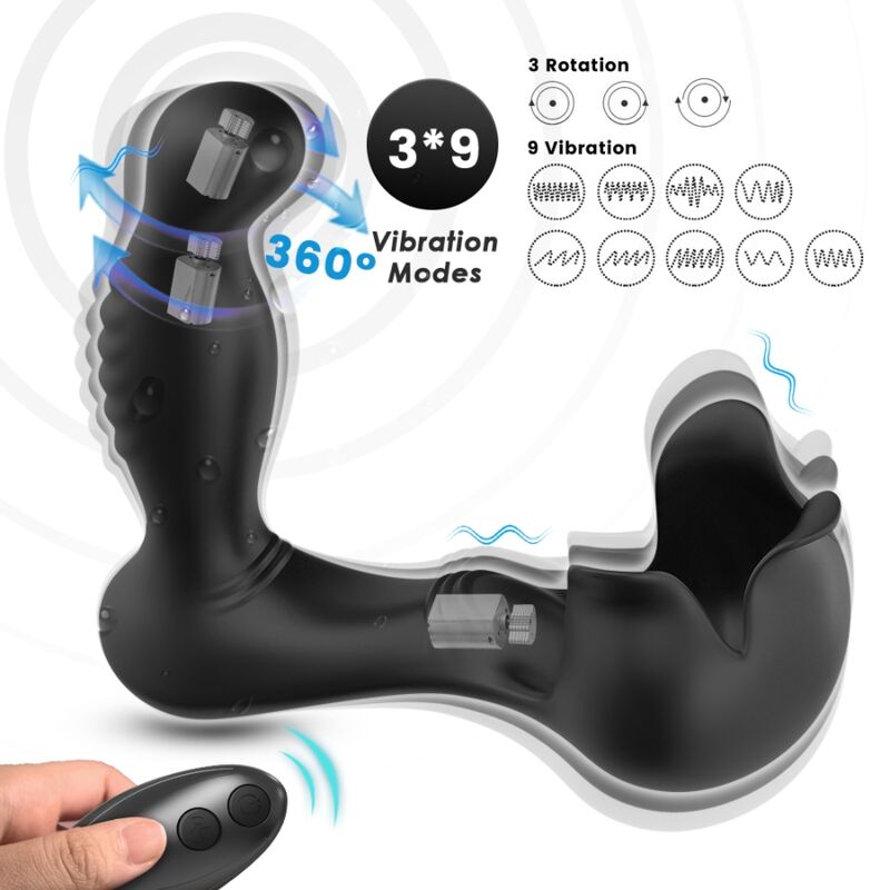Vibrador anal ARMONY Surround con mando a distancia