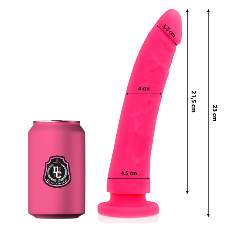 Dildo de silicona rosa DELTACLUB