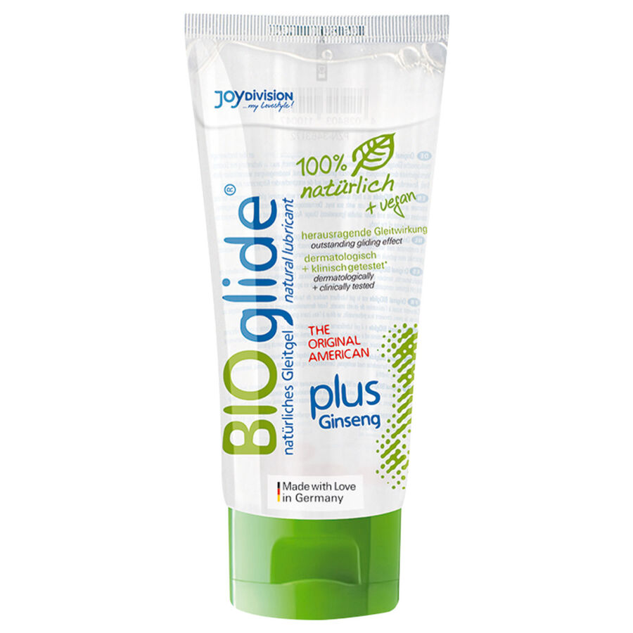 Lubricante JOYDIVISION BIOglide Plus con ginseng, 100 ml