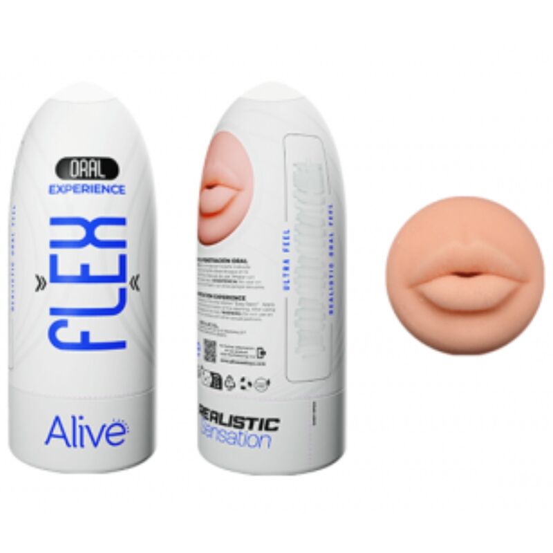Masturbador con forma de boca y textura realista para un sexo oral intenso ALIVE