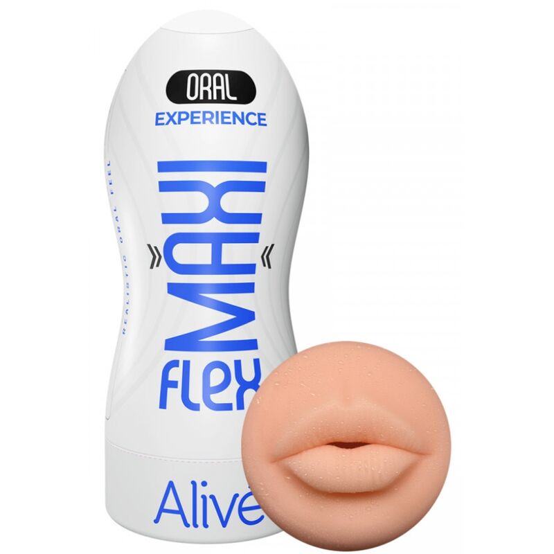 Masturbador grande con simulación realista de sexo oral ALIVE