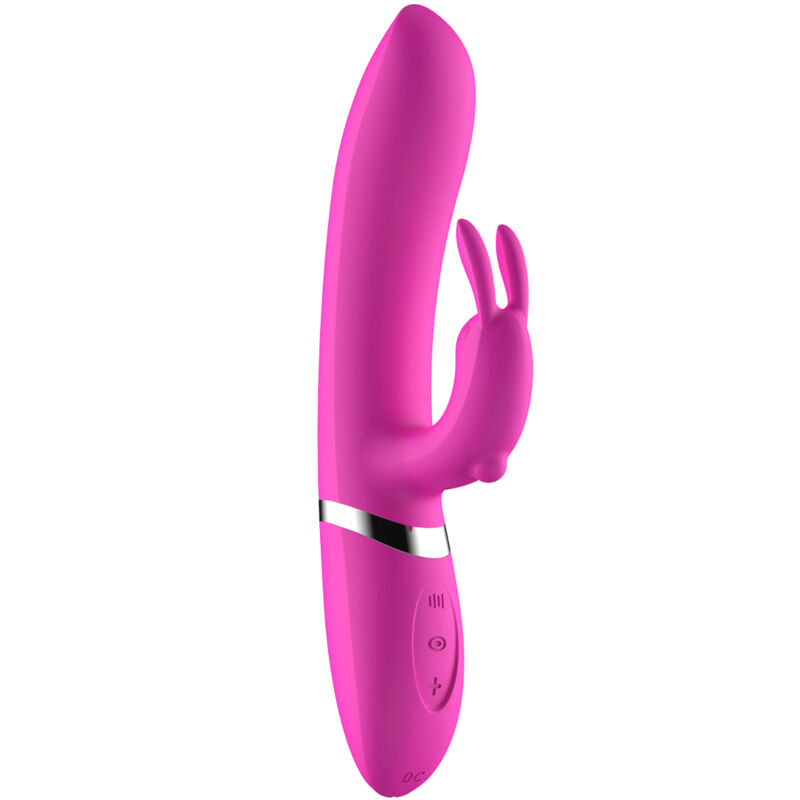 Vibrador Rabbit de silicona con 16 modos de vibración, fucsia ARMONY