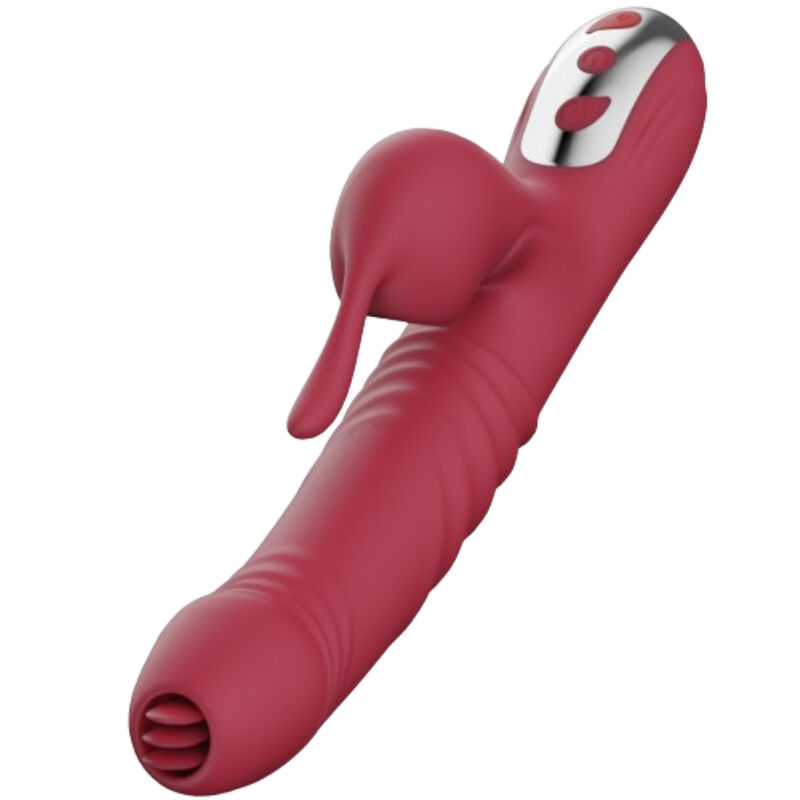 Armony Vibrador Succionador Con Lengua Estimulante Burdeos